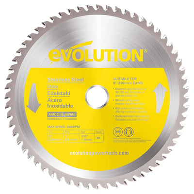 Tarcza TCT do cięcia stali INOX Evolution 230 mm 60T