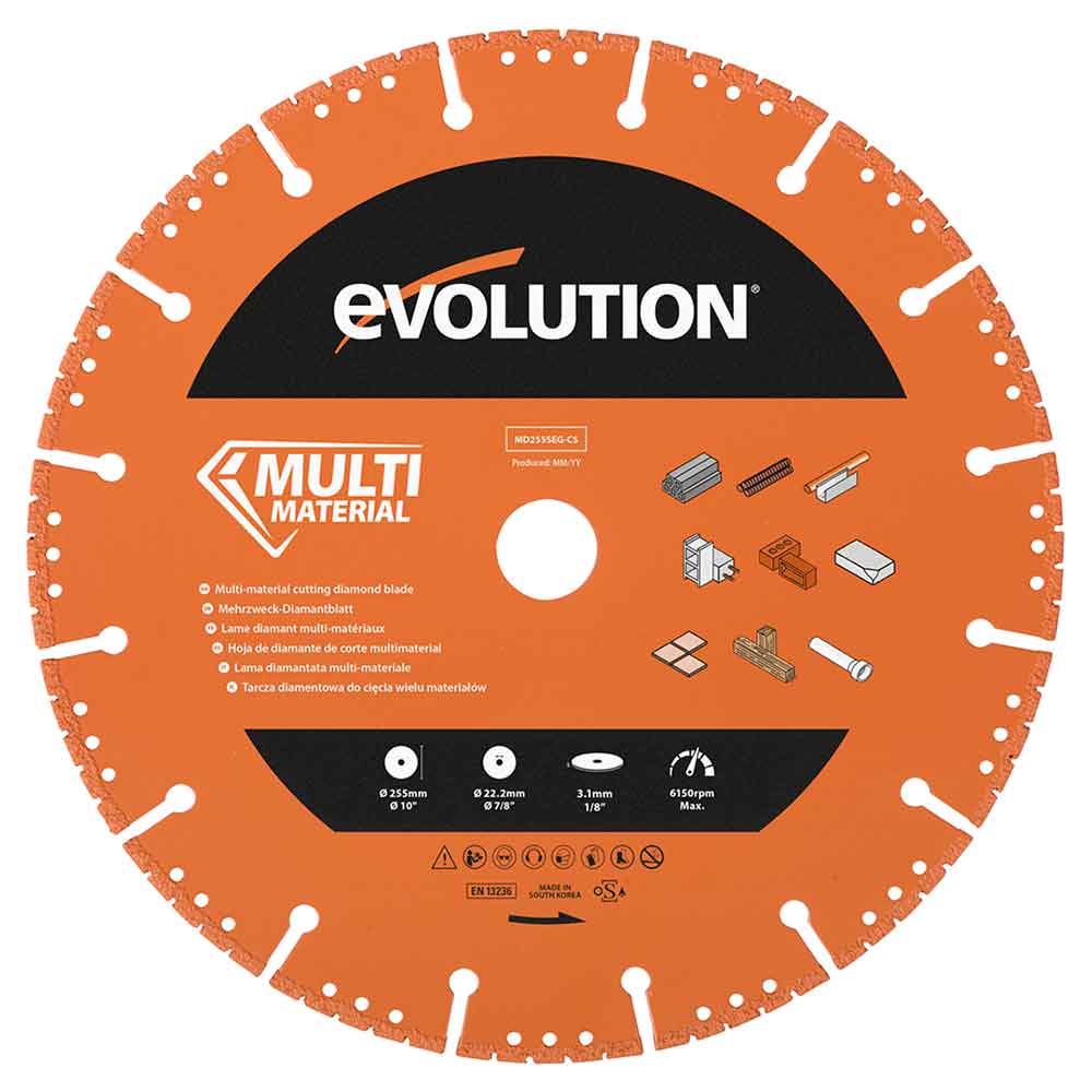 Tarcza diamentowa Evolution 255 mm do cięcia wielu materiałów