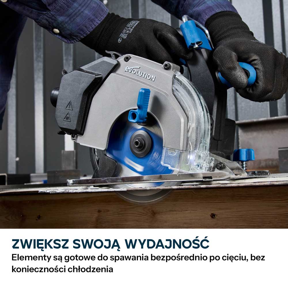 Evolution Tarcza do cięcia stali 165 mm Ø165 x 20 mm, 40-zębowa TCT do pilarek tarczowych