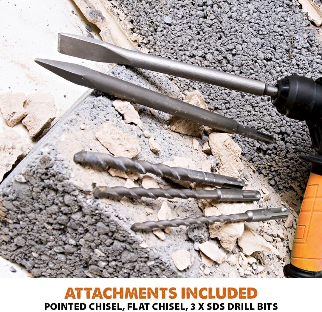 Czterofunkcyjna młotowiertarka SDS Evolution SDS4-800 z akcesoriami