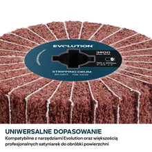 Evolution P80 Rolka ścierna przekładana do satyniarek 120 x 100 mm