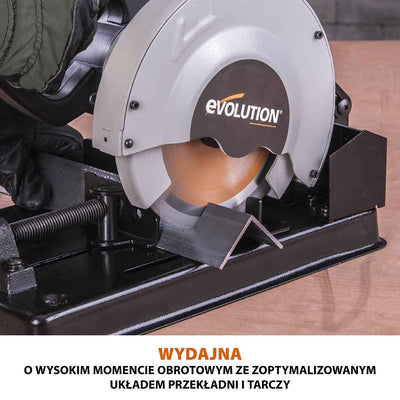 Przecinarka do metalu Evolution RAGE4 185 mm z tarczą wielomateriałową