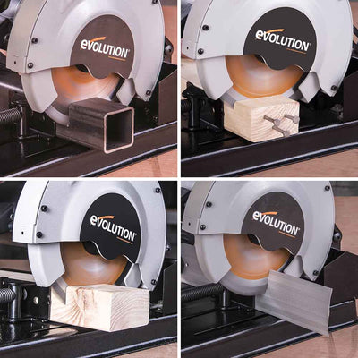 Przecinarka do metalu Evolution RAGE4 185 mm z tarczą wielomateriałową