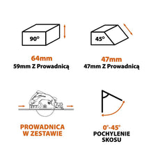 Piła tarczowa Evolution R185CCSX+ 185mm + Szyna prowadząca ST1400-G2 1,4m (700 mm x 2)