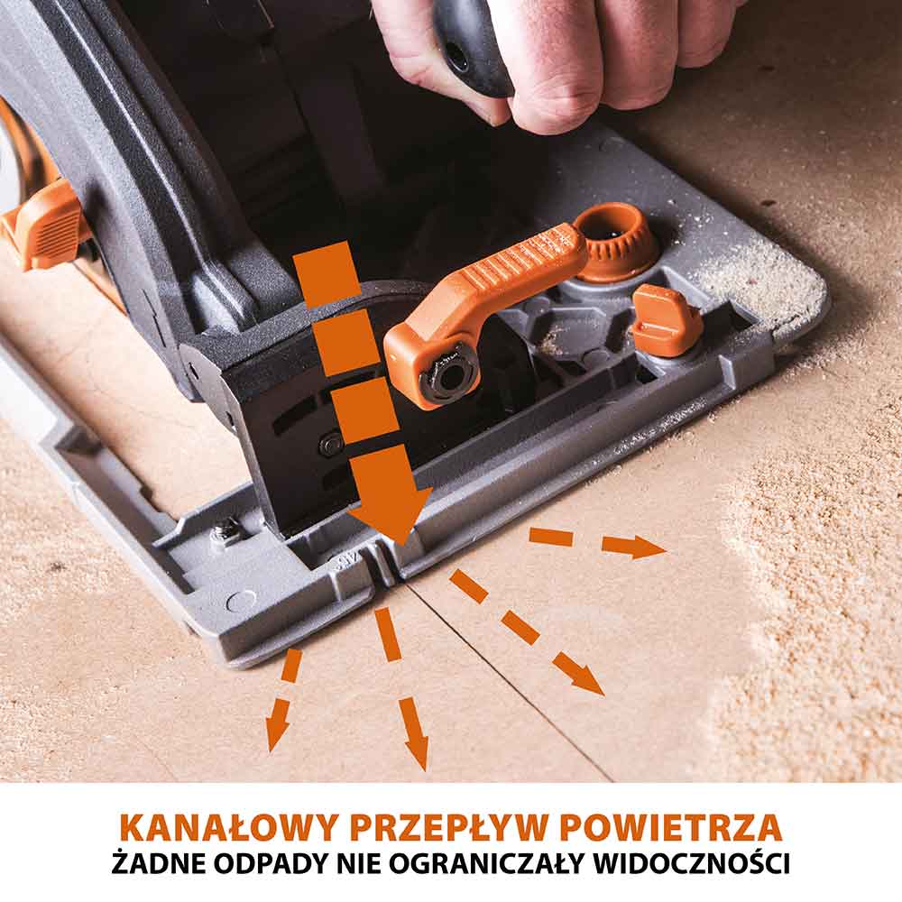 Piła tarczowa Evolution R185CCSX+ 185mm + Szyna prowadząca ST1400-G2 1,4m (700 mm x 2)