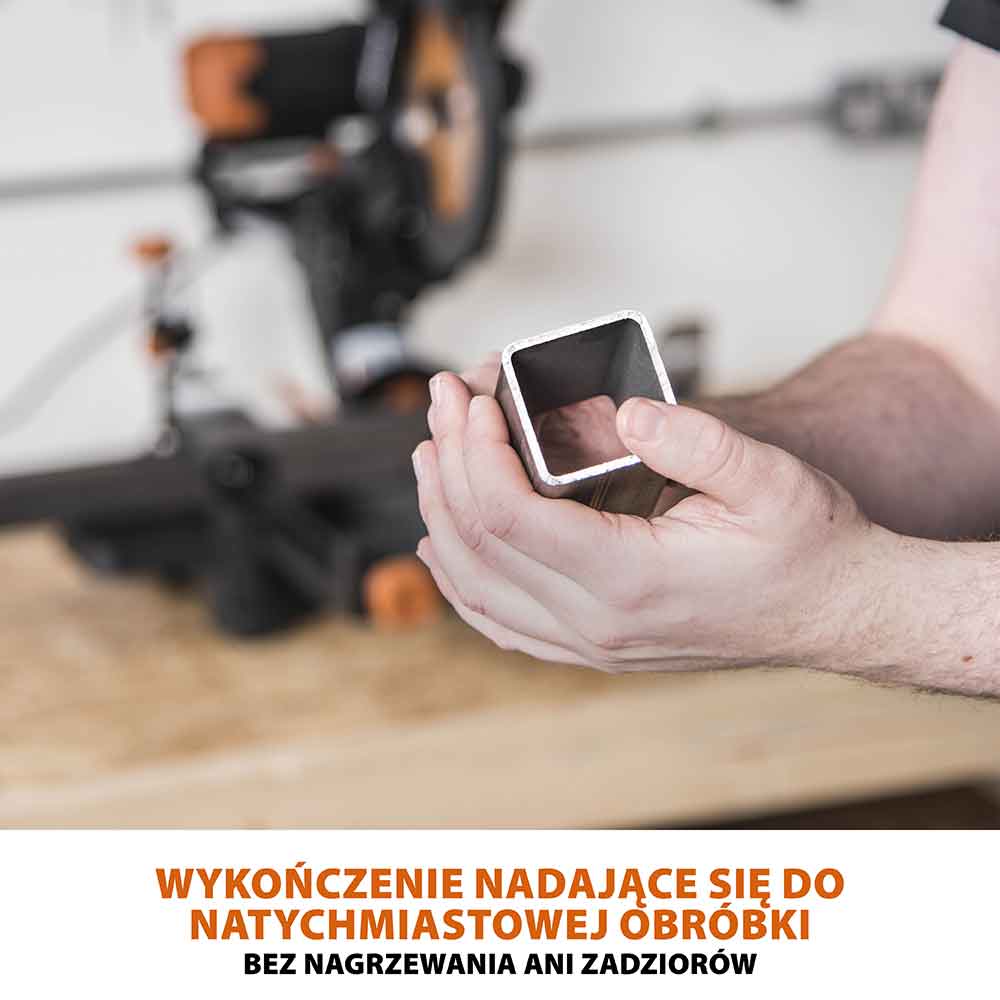 Piła ukośnica Evolution R255SMS-DB+ 255 mm z wielomateriałową tarczą TCT + stojak XL