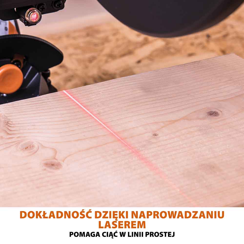 Piła ukośnica Evolution R255SMS-DB+ 255 mm z wielomateriałową tarczą TCT + stojak XL