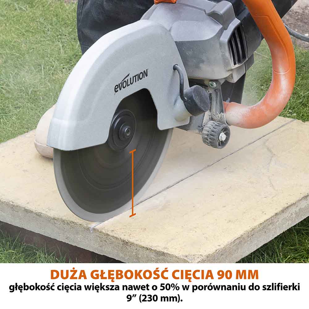 Elektryczna przecinarka tarczowa do betonu Evolution R230DCTX 230 mm (bez tarczy)