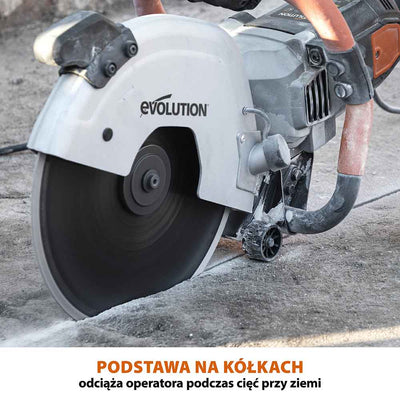 Elektryczna przecinarka tarczowa do betonu Evolution R300DCT 300 mm z tarczą diamentową