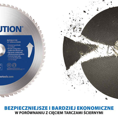 Przecinarka do metalu Evolution S355CPS 355 mm z tarczą do cięcia metalu + stojak