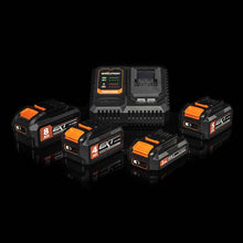 Bezprzewodowa szybka ładowarka z jedną stacją dokującą firmy Evolution z akumulatorem litowo-jonowym 18 V EXT