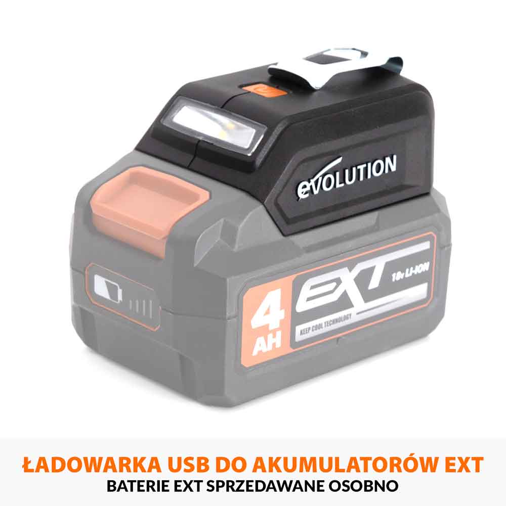 Bezprzewodowa ładowarka USB i lampka LED Evolution EXT