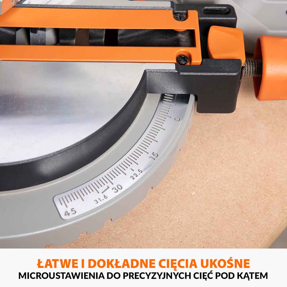 Piła ukośnica/stołowa Evolution R210MTS-G2 210 mm z wielomateriałową tarczą TCT