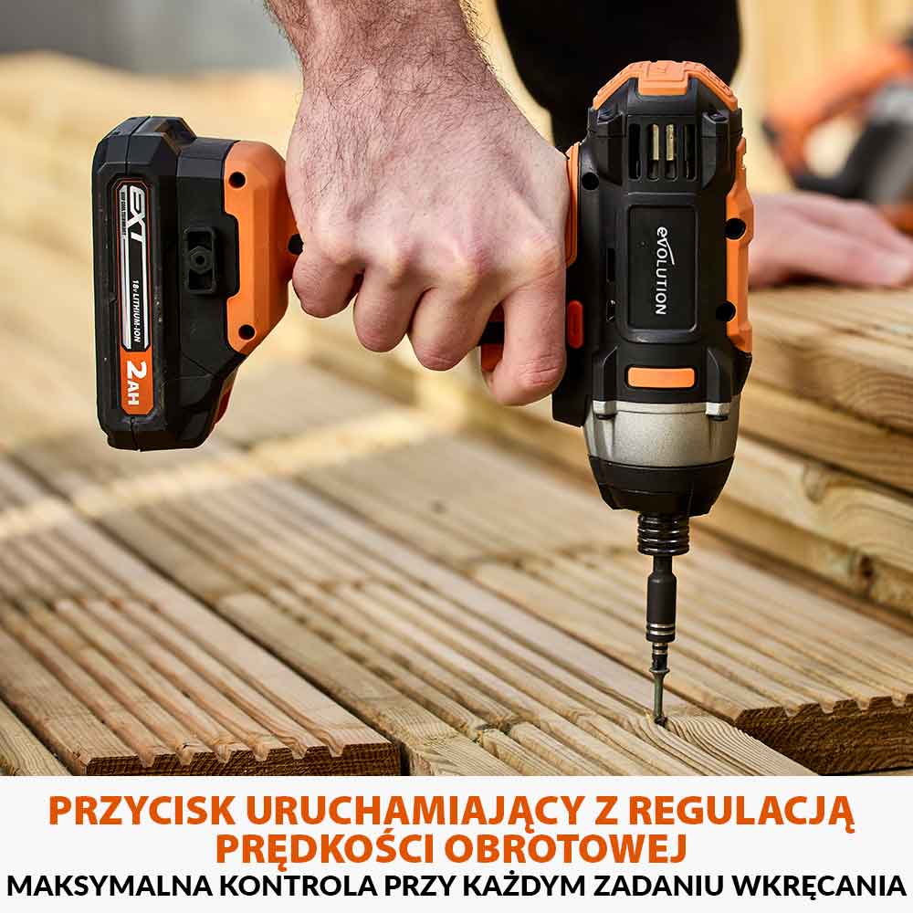 Akumulatorowa wkrętarka udarowa Evolution R180IDR-Li