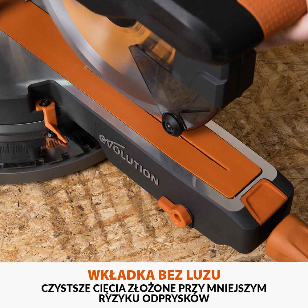 Akumulatorowa piła ukośnica R255SMS-DB-Li 18V EXT Li-Ion 255 mm z wielomateriałową tarczą TCT + stojak XL