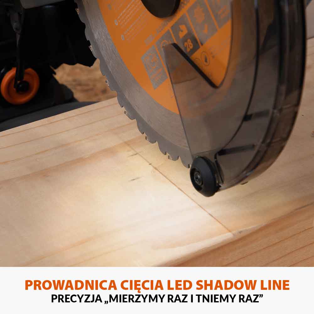 Akumulatorowa piła ukośnica R255SMS-DB-Li 18V EXT Li-Ion 255 mm z wielomateriałową tarczą TCT + stojak XL