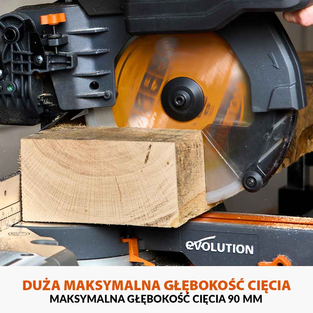 Akumulatorowa piła ukośnica R255SMS-DB-Li 18V EXT Li-Ion 255 mm z wielomateriałową tarczą TCT + stojak XL