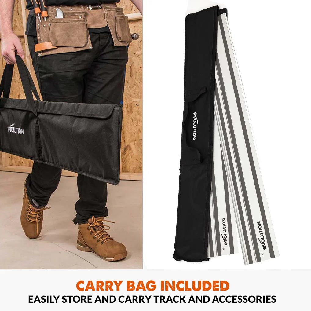 Piła tarczowa Evolution R185CCSX 185mm + Szyna prowadząca ST1400-G2 1,4m (700mm x 2)