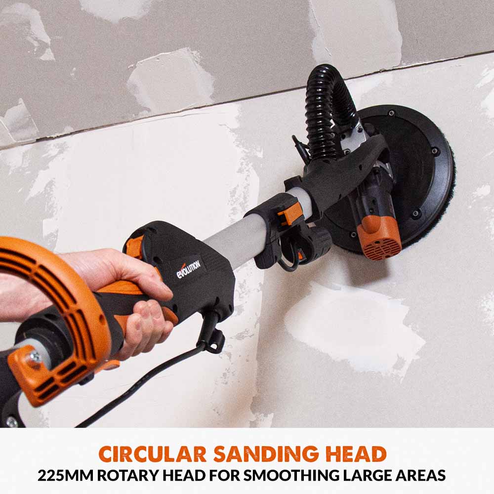 Szlifierka do gipsu Evolution R225DWS-T z teleskopowym ramieniem