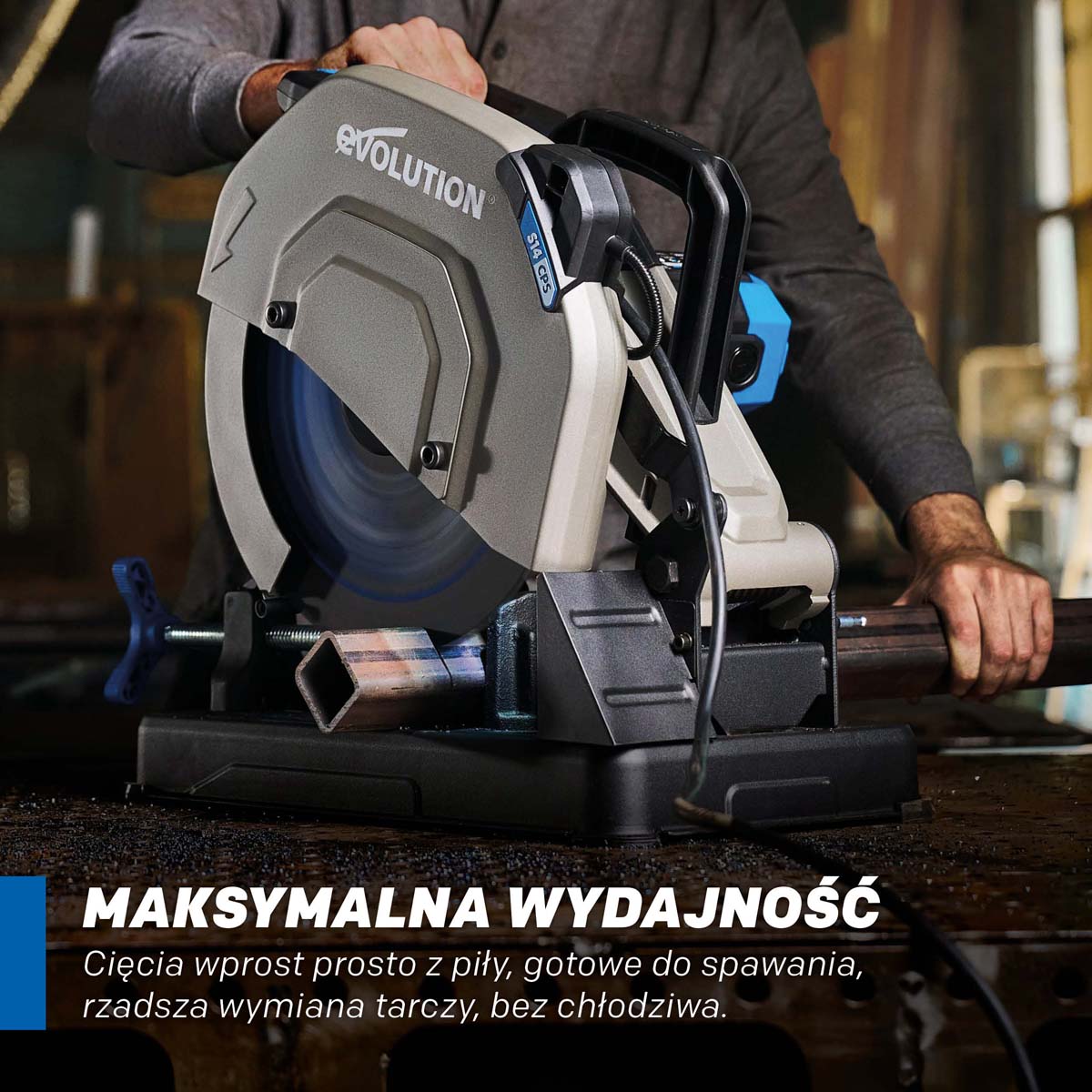 Tarcza do pilarki tarczowej do cięcia stali Evolution EVOMAX 355 mm Ø355 x 25,4 mm, 80 zębów, węglik cermetowy