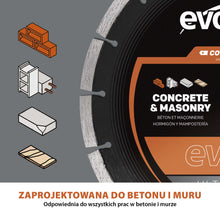 Tarcza Diamentowa Premium Ultra-Cienka 260 mm EVOMAX