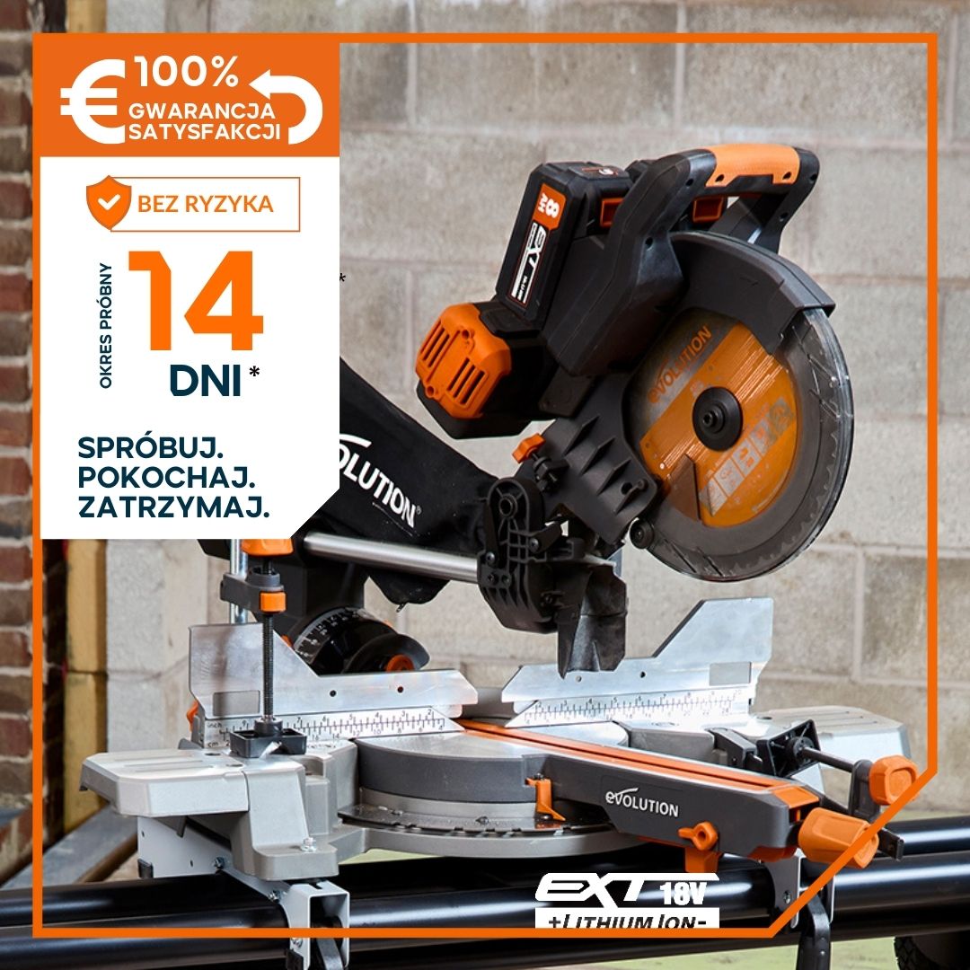 Akumulatorowa piła ukośnica R255SMS-DB-Li 18V EXT Li-Ion 255 mm z wielomateriałową tarczą TCT + stojak XL