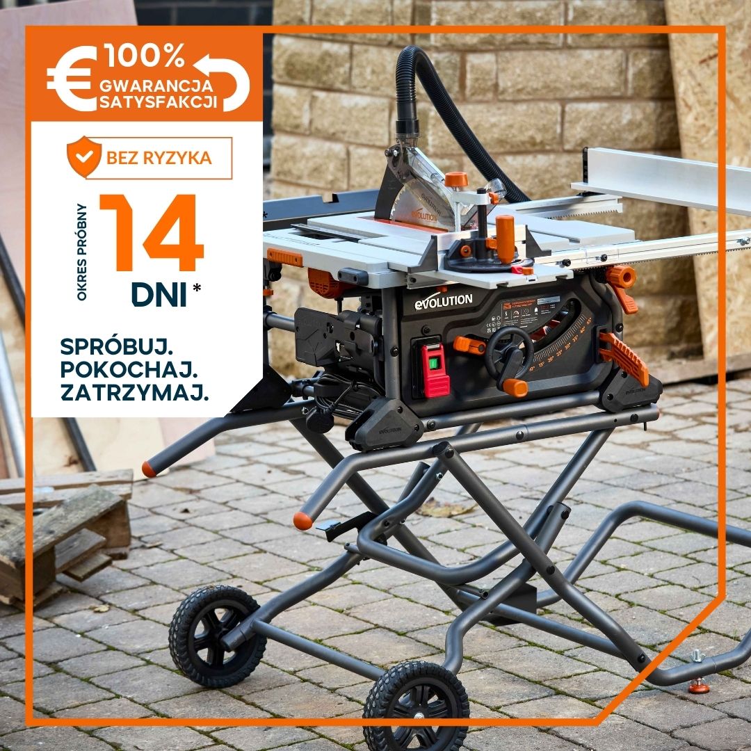 Piła Stołowa Evolution R255TBL+ 255 mm z tarczą do cięcia wielu materiałów