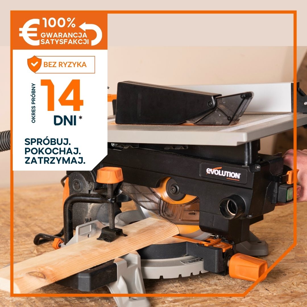 Piła ukośnica/stołowa Evolution R210MTS-G2 210 mm z wielomateriałową tarczą TCT
