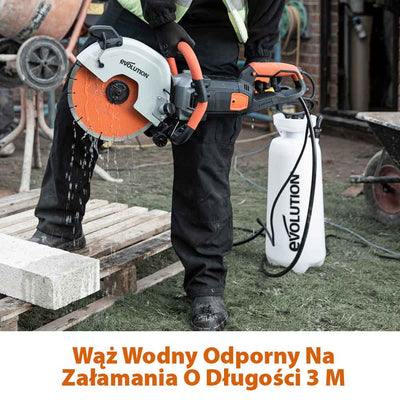 Ręczny bidon ciśnieniowy Hydronetka Evolution 15l i wężem o długości 3 m do usuwania kurzu