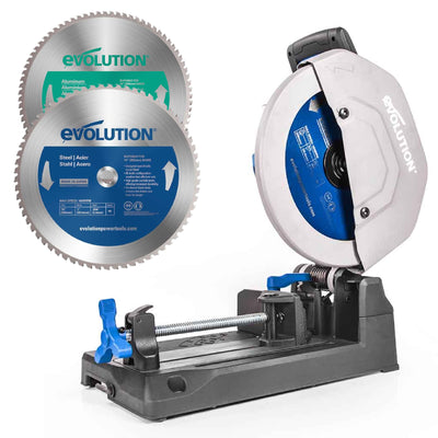 Pakiet przecinarka do metalu Evolution S355CPS 355 mm z tarczą do metalu + tarcza do aluminium