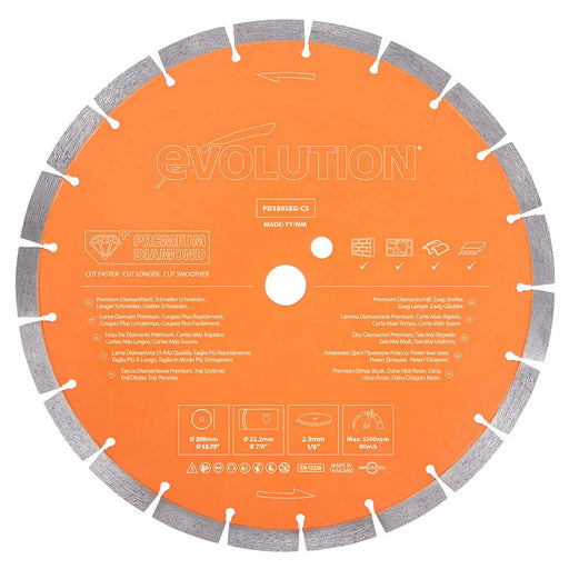 Tarcza diamentowa Evolution Premium 350 mm do cięcia, otwór 22,2 mm