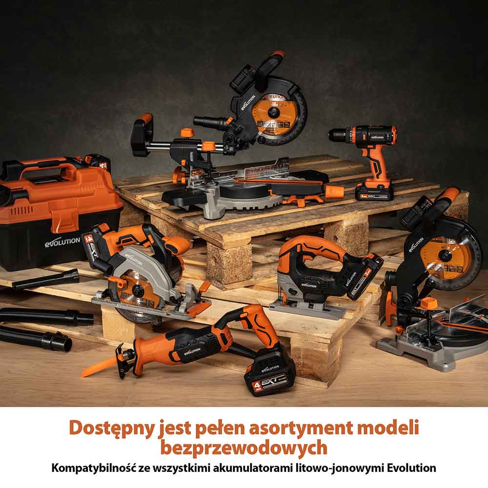 Evolution R120MXR-Li Mikser akumulatorowy 18 V Li-Ion EXT z łopatką Multi-Mix 120 mm