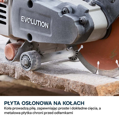 Kompaktowa przecinarka do betonu Evolution R150DCT, 150 mm, z tarczą diamentową Endurance i głębokością cięcia 53 mm
