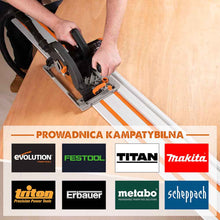 Piła tarczowa Evolution R185CCSX 185 mm z wielomateriałową tarczą TCT + prowadnicą 1020 mm