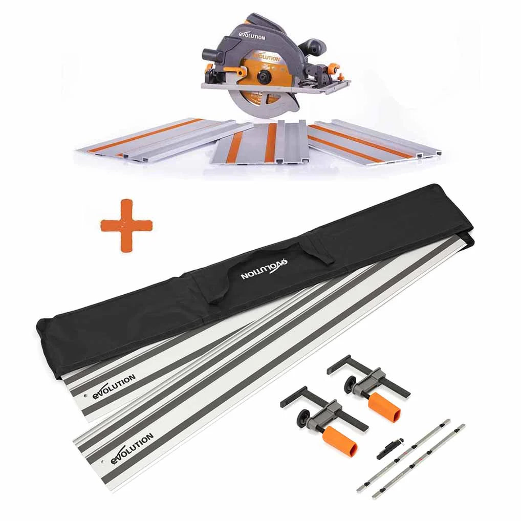 Piła tarczowa Evolution R185CCSX 185mm + Szyna prowadząca ST1400-G2 1,4m (700mm x 2)