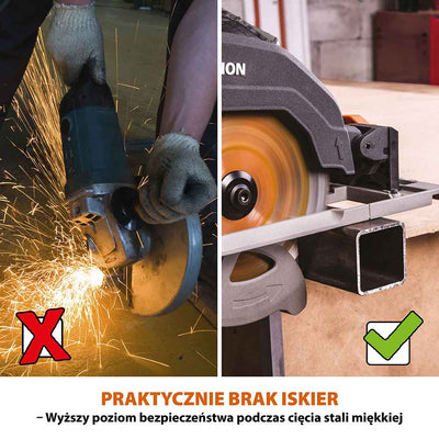 Piła tarczowa Evolution R185CCSX+ 185mm + Szyna prowadząca ST2800-G2 1,4m (1400 mm x 2)