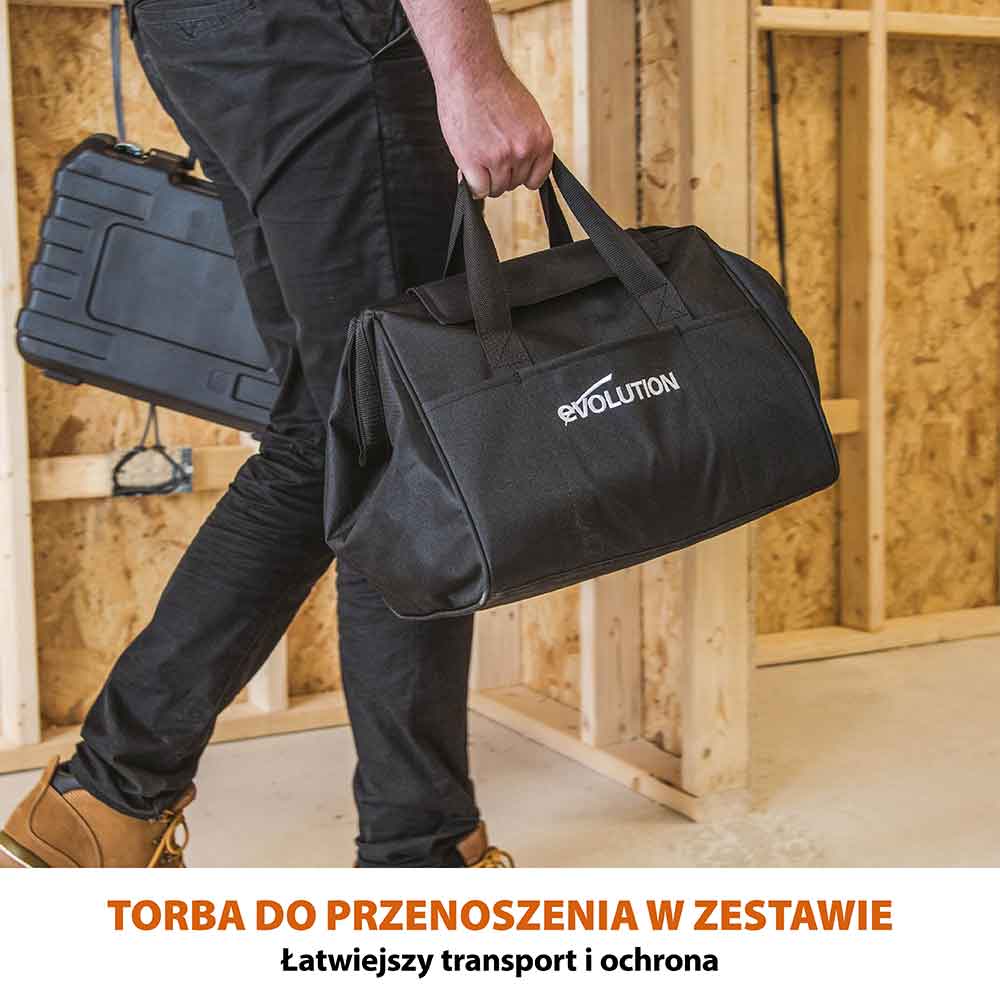 Piła tarczowa Evolution R185CCSX+ 185mm + Szyna prowadząca ST2800-G2 1,4m (1400 mm x 2)