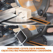 Akumulatorowa piła ukośnica Evolution R185CMS-Li 18V EXT Li-Ion 185 mm z wielomateriałową tarczą TCT