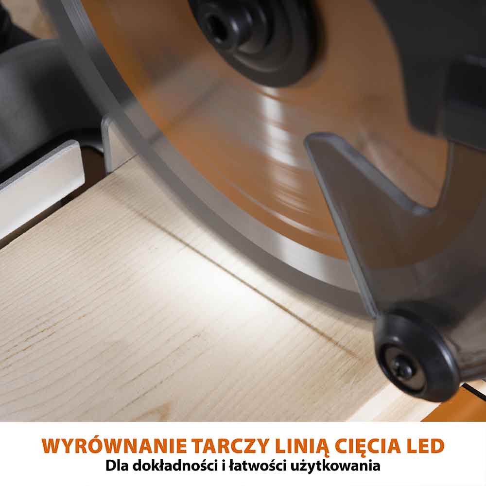 Piła ukośnica Evolution R185SMS+ 185 mm z wielomateriałową tarczą TCT + stojak