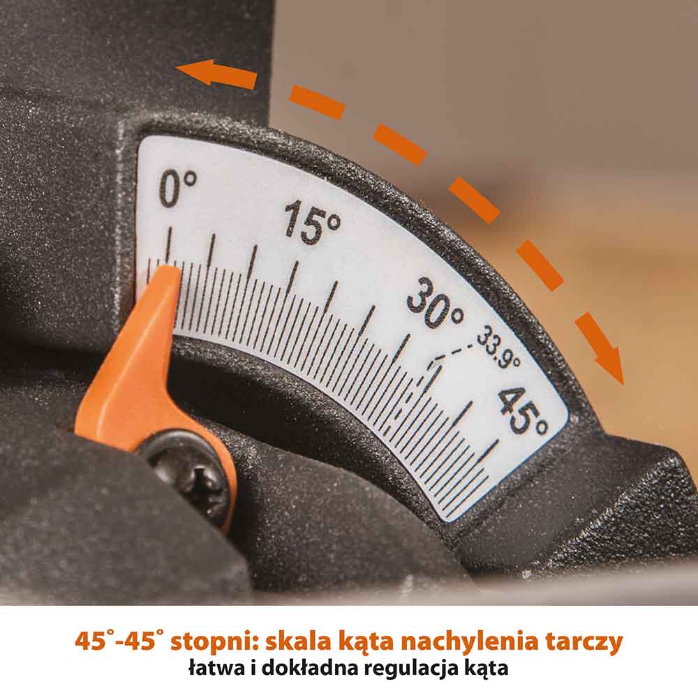 Piła ukośnica Evolution R185SMS+ 185 mm z wielomateriałową tarczą TCT + stojak