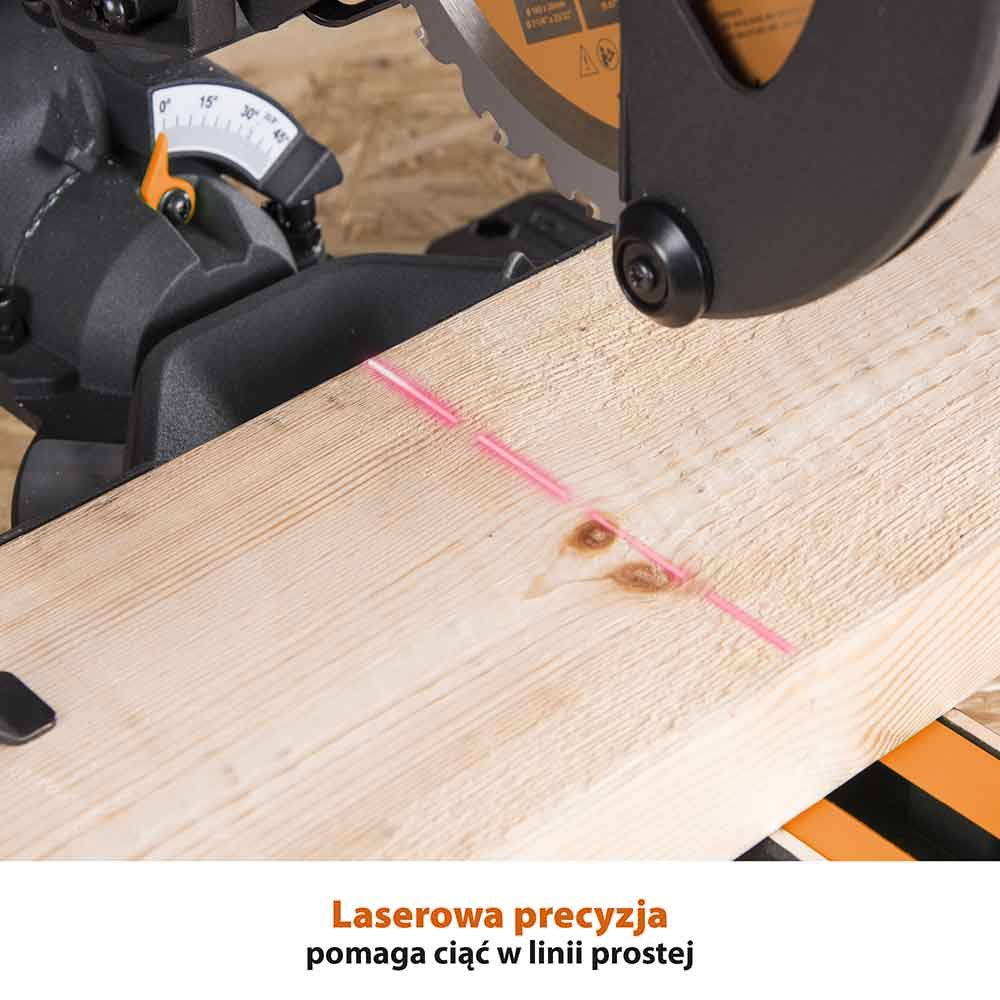 Piła ukośnica Evolution R185SMS+ 185 mm z wielomateriałową tarczą TCT + stojak