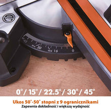 Piła ukośnica Evolution R210SMS+ 210 mm z wielomateriałową tarczą TCT + stojak