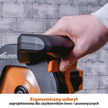 Piła ukośnica Evolution R210SMS+ 210 mm z wielomateriałową tarczą TCT + stojak