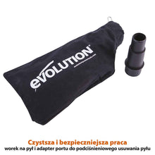 Piła ukośnica Evolution R210SMS+ 210 mm z wielomateriałową tarczą TCT + stojak