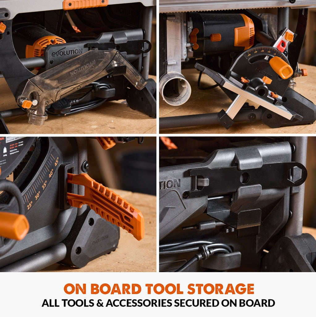 Piła Stołowa Evolution R255TBL+ 255 mm z tarczą do cięcia wielu materiałów