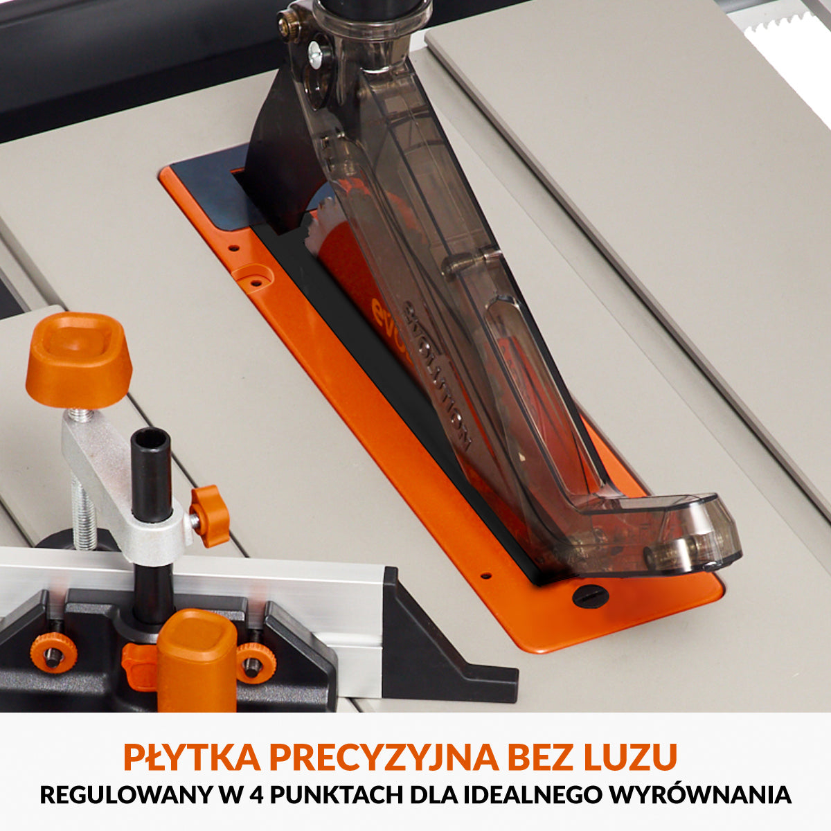 Płyta precyzyjna bez luzu do pilarek stołowych Evolution R255TBL i R255TBL+ (zero clearance)