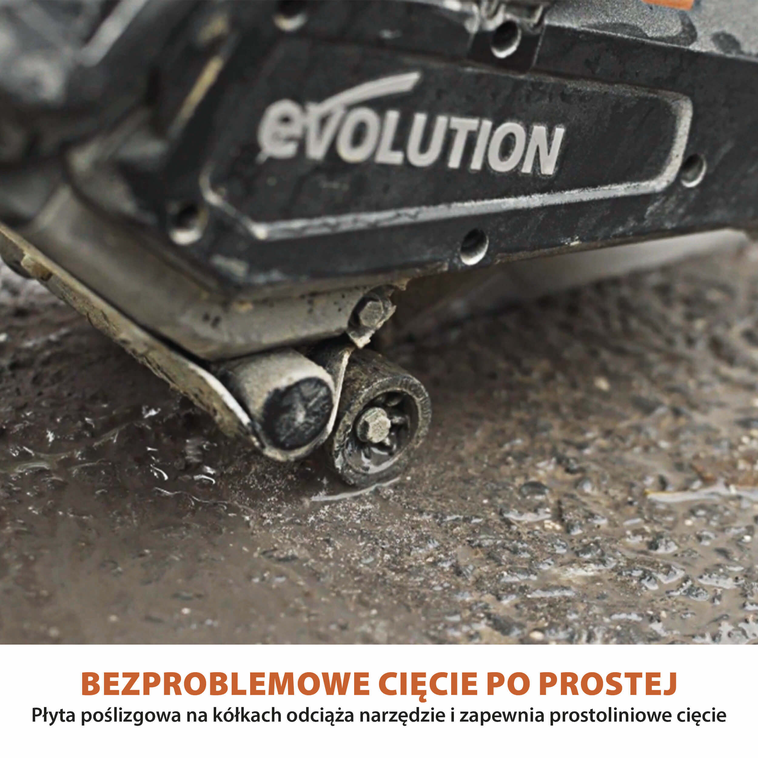 Elektryczna przecinarka tarczowa do betonu Evolution R260DCT-Li z Automatycznym Systemem Zraszania i Akumulatorem