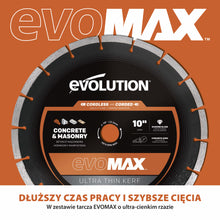 Elektryczna przecinarka tarczowa do betonu Evolution R260DCT-Li z Automatycznym Systemem Zraszania i Akumulatorem