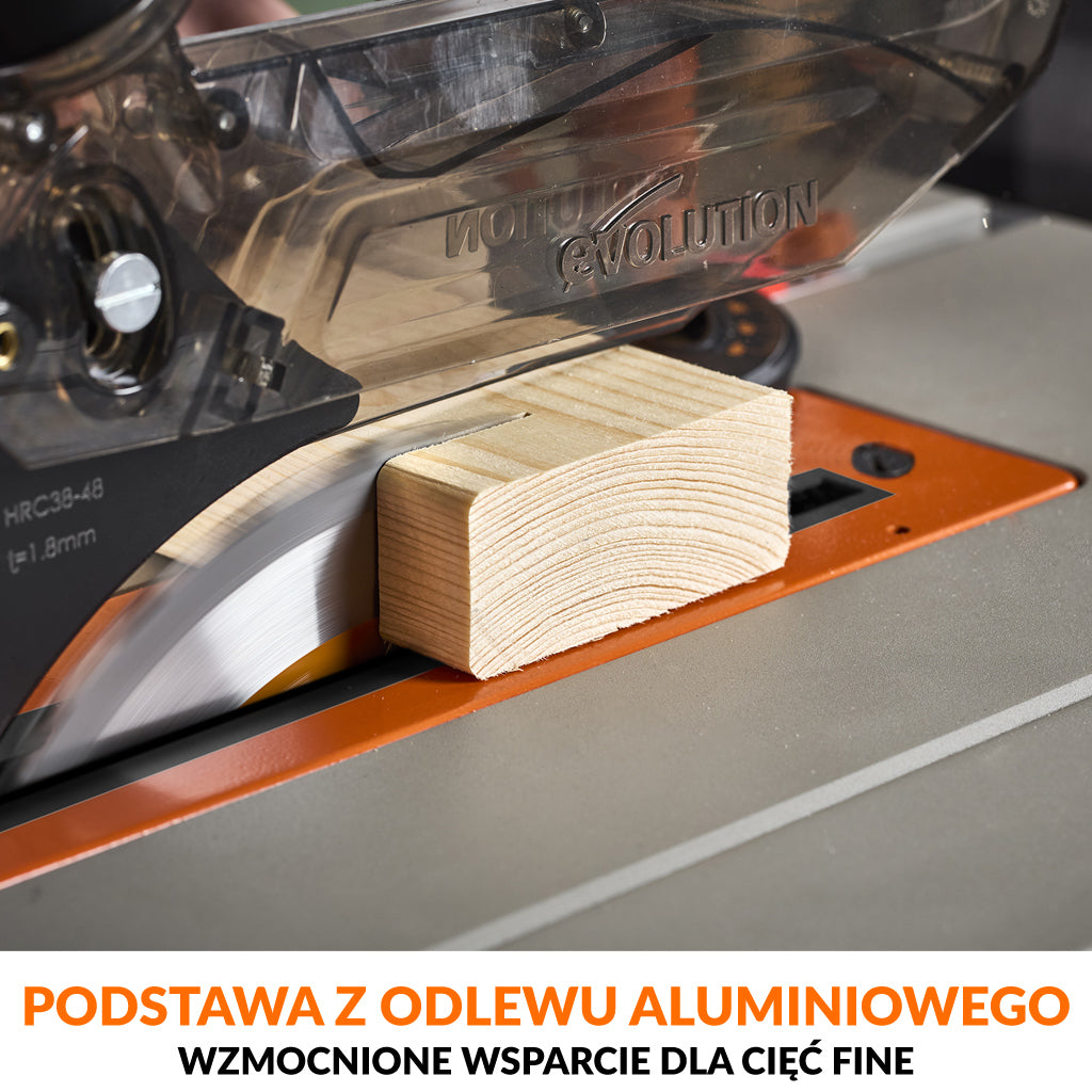 Płyta precyzyjna bez luzu do pilarek stołowych Evolution R255TBL i R255TBL+ (zero clearance)