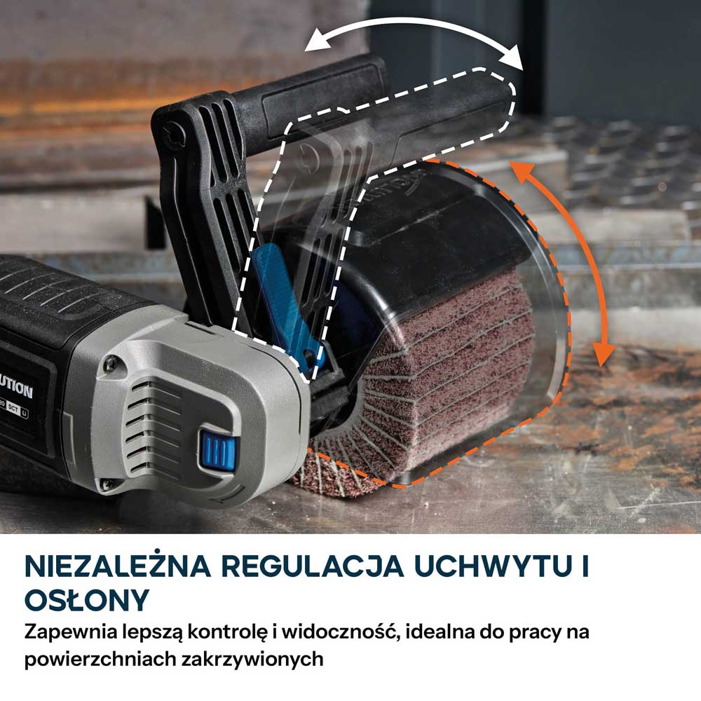 Evolution S120SCT-Li Akumulatorowa satyniarka 120 mm, 2 szczotki w zestawie